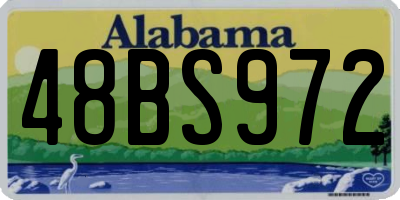 AL license plate 48BS972