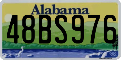 AL license plate 48BS976