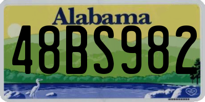 AL license plate 48BS982