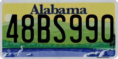 AL license plate 48BS990