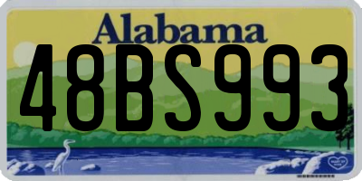 AL license plate 48BS993