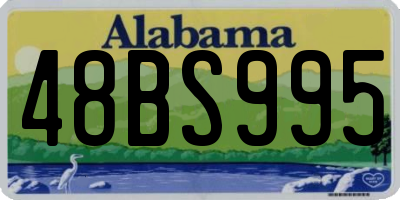 AL license plate 48BS995