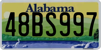 AL license plate 48BS997