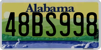 AL license plate 48BS998
