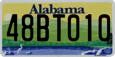 AL license plate 48BT010
