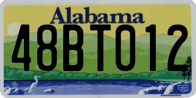 AL license plate 48BT012