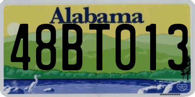 AL license plate 48BT013