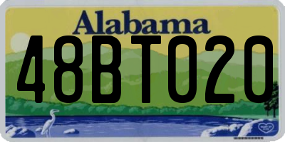 AL license plate 48BT020