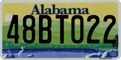 AL license plate 48BT022