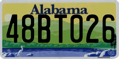 AL license plate 48BT026