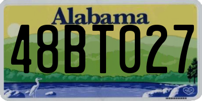 AL license plate 48BT027