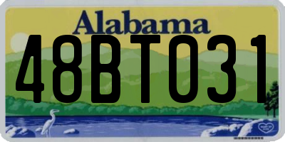 AL license plate 48BT031