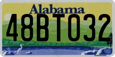 AL license plate 48BT032