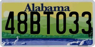AL license plate 48BT033