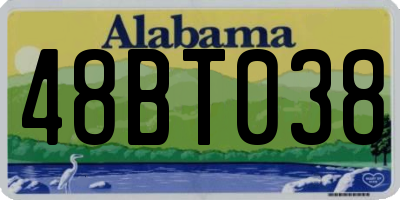 AL license plate 48BT038