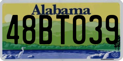 AL license plate 48BT039