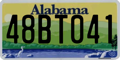 AL license plate 48BT041