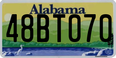 AL license plate 48BT070
