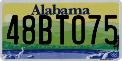 AL license plate 48BT075