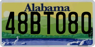 AL license plate 48BT080