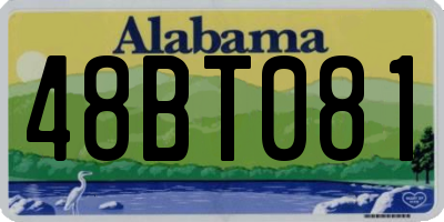 AL license plate 48BT081
