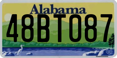 AL license plate 48BT087
