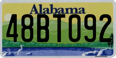 AL license plate 48BT092