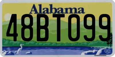 AL license plate 48BT099