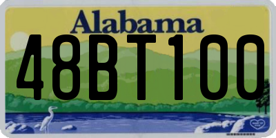AL license plate 48BT100