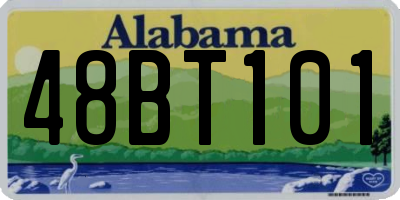 AL license plate 48BT101