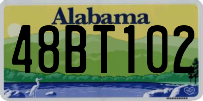 AL license plate 48BT102