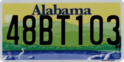AL license plate 48BT103