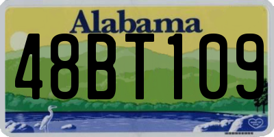 AL license plate 48BT109