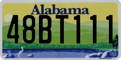 AL license plate 48BT111