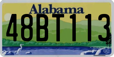 AL license plate 48BT113