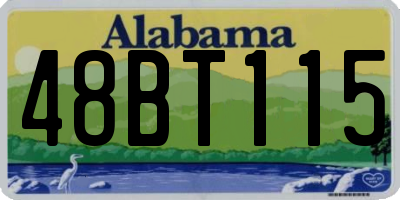 AL license plate 48BT115