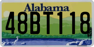 AL license plate 48BT118