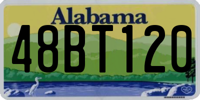 AL license plate 48BT120