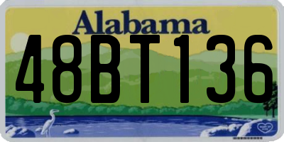 AL license plate 48BT136