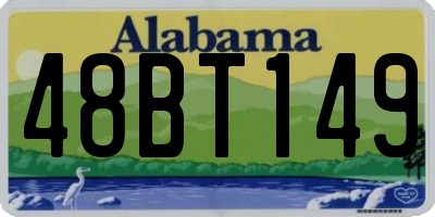 AL license plate 48BT149