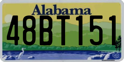 AL license plate 48BT151