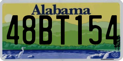 AL license plate 48BT154