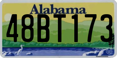 AL license plate 48BT173