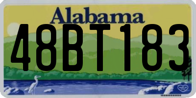 AL license plate 48BT183