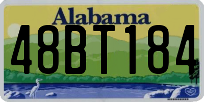 AL license plate 48BT184