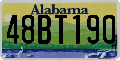 AL license plate 48BT190