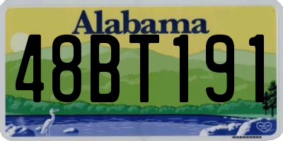 AL license plate 48BT191