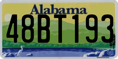 AL license plate 48BT193