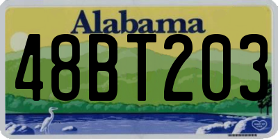 AL license plate 48BT203