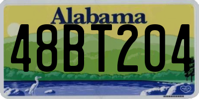 AL license plate 48BT204